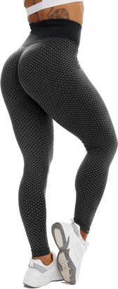 High Waist Butt Lifting Anti Cellulite Workout Leggings for Women Casual Print Yoga Pants Tummy Control Leggings Tight 