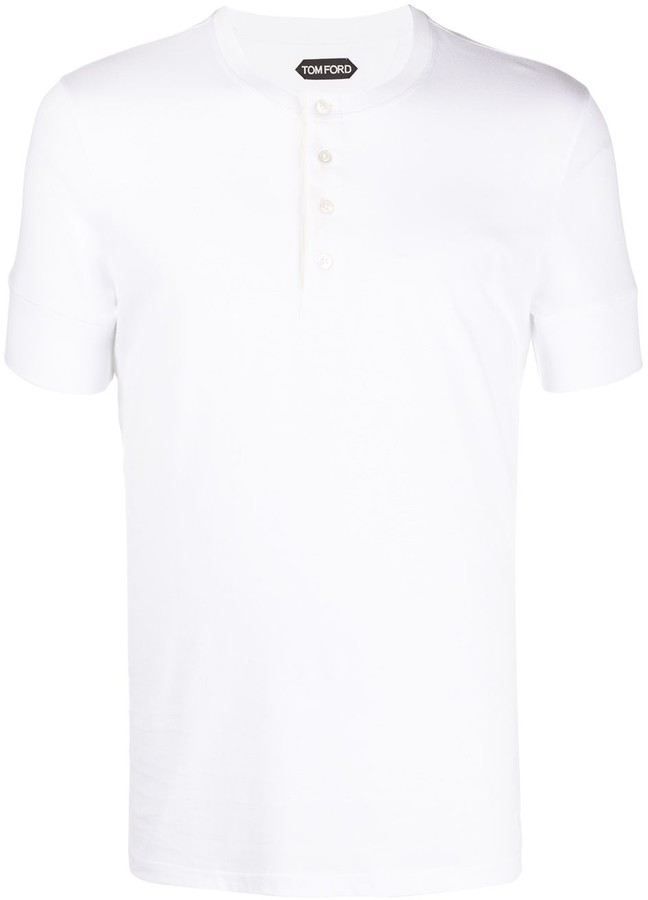 Tom Ford Collarless Polo Shirt - ShopStyle