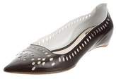 Thumbnail for your product : Christian Dior Leather Pointed-Toe Flats
