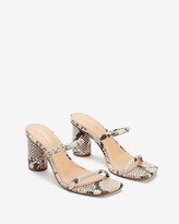 Thumbnail for your product : Express Double Band Block Heel Sandals