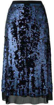 Tory Burch sequinned A-line skirt