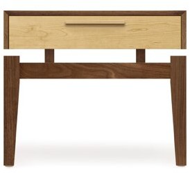 Copeland Furniture SoHo 1 Drawer Nightstand Color (Base/Drawer): Maple/Walnut