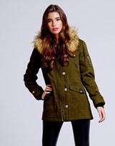 Thumbnail for your product : Girls On Film Trim Hooded Parker Jacket