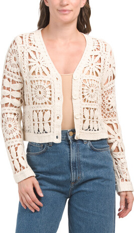 TJMAXX Crochet Cardigan ShopStyle