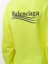 Thumbnail for your product : Balenciaga Logo Print Cotton Hoodie