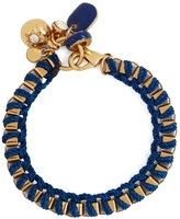 Thumbnail for your product : Brooks Brothers Metal Link Bracelet with Woven Ribbon