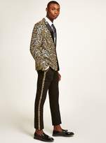 Thumbnail for your product : TopmanTopman Black Super Skinny Fit Side Taping Trousers