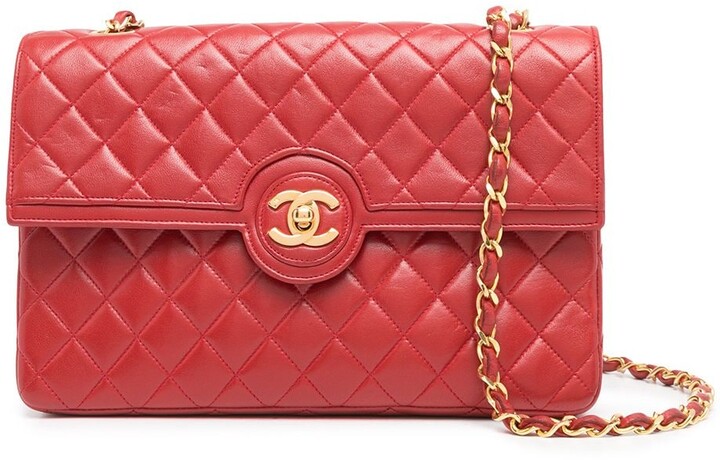 Chanel Pre Owned CC diamond-quilted shoulder bag - ShopStyle