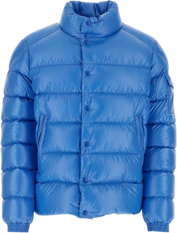 Moncler Blue Polyester Lule Down Jacket - ShopStyle Outerwear