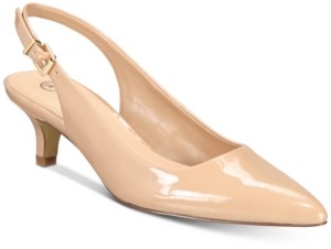 nude kitten heel slingback