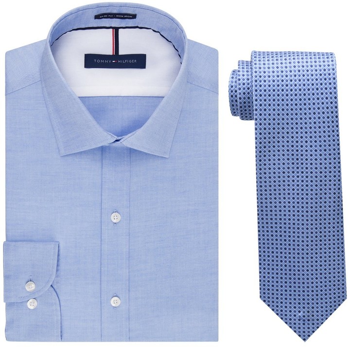 tommy hilfiger men's slim fit shirt