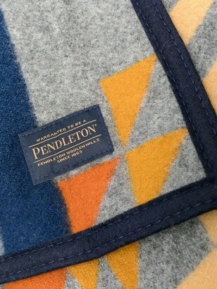 Pendleton Geometric-Print Felted Blanket