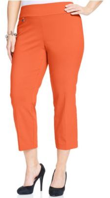 Alfani Plus Size Pull-On Capri Pants, Created for Macy's