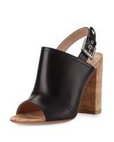 Thumbnail for your product : Gianvito Rossi Sierra Leather Slingback Sandal, Black