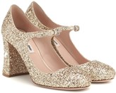 Thumbnail for your product : Miu Miu Sequined Mary Jane pumps