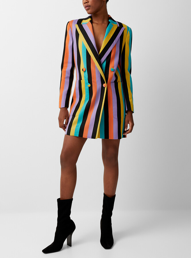 Moschino Colourful line blazer dress ShopStyle