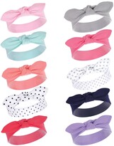 Thumbnail for your product : Hudson Baby Girl Cotton Headbands, 10 Pack, One Size