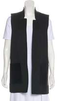 Thumbnail for your product : Michael Kors Virgin Wool-Blend Open Front Vest Grey Virgin Wool-Blend Open Front Vest
