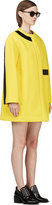 Thumbnail for your product : Kenzo Yellow & Black Textured Crepe Double Face Coat