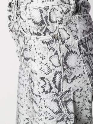 Alexander Wang Snakeskin Print Trousers