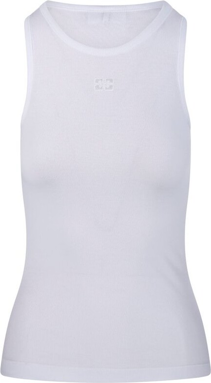 Ganni Sleeveless Ribbed Top