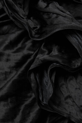 Bottega Veneta Asymmetric One-shoulder Ruffled Taffeta Mini Dress - Black