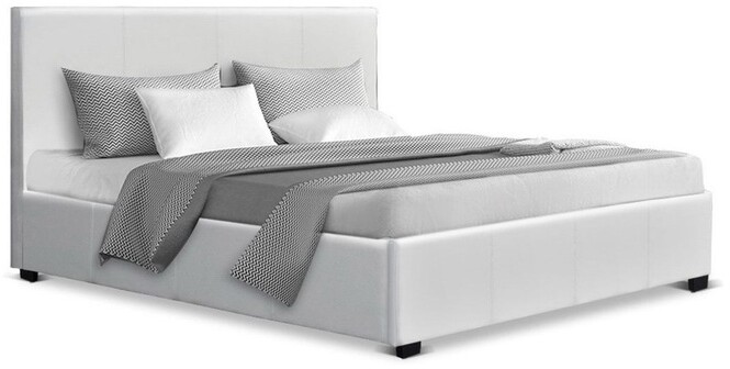 Artiss Queen Size Bed Frame Gas Lift Pu, Artiss Double Full Size Bed Frame