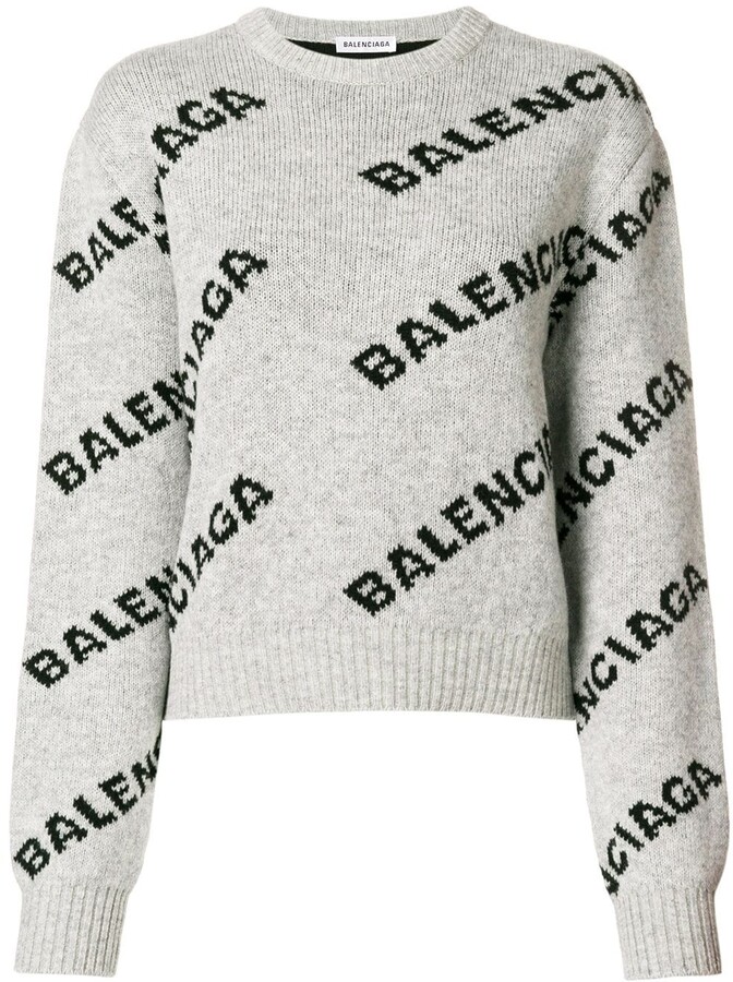 balenciaga logo sweater
