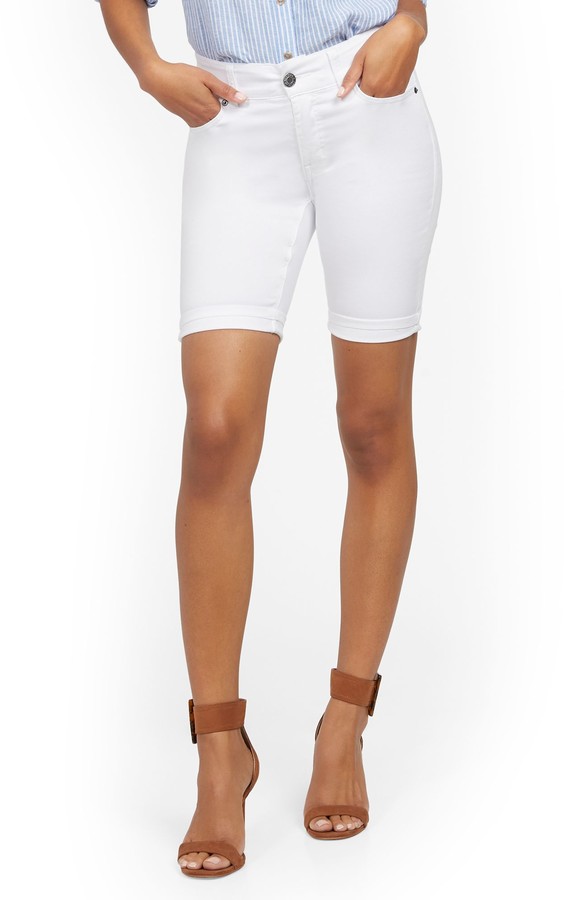 gap super high rise shorts