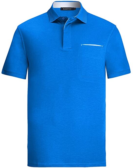 Mens Polo Shirt Short Sleeve Stud Buttons Processable Plain Casual Tee Top UC121