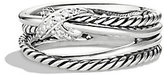Thumbnail for your product : David Yurman X Crossover Ring with Diamonds