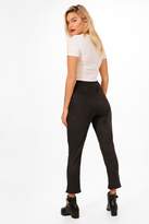 Thumbnail for your product : boohoo Suedette Stretch Ruffle Hem Leggings