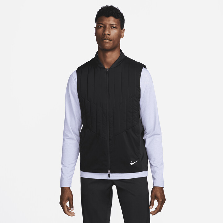 Nike Men's Therma-FIT ADV Repel Full-Zip Golf Vest in Black - ShopStyle ...