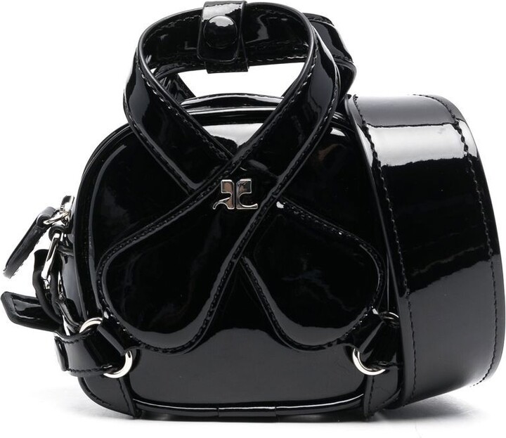 Courreges Loop leather mini bag - ShopStyle