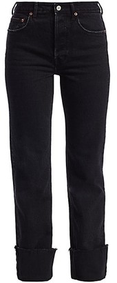 TRAVE Berit High-Rise Ankle Cuff Jeans