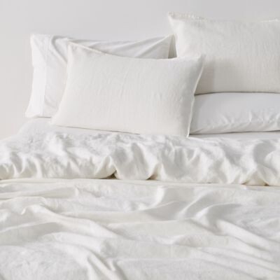 Verlee 100 European Flax Linen 2 Pc Sham Set