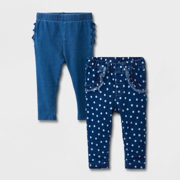 Girls' Mid-rise Pull-on Flare Jeans - Cat & Jack™ Light Wash 4 : Target