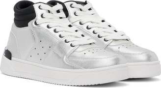 Versace Jeans Couture Silver Starlight High-Top Sneakers