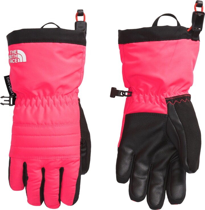 The North Face Kids' Montana Ski Gloves, Small, Radiant Poppy