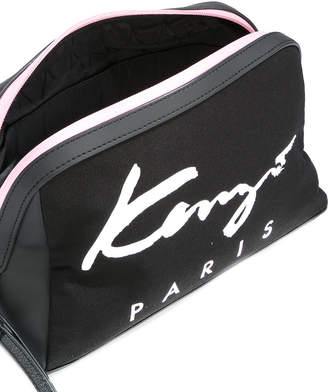 Kenzo canvas logo pouch clutch bag