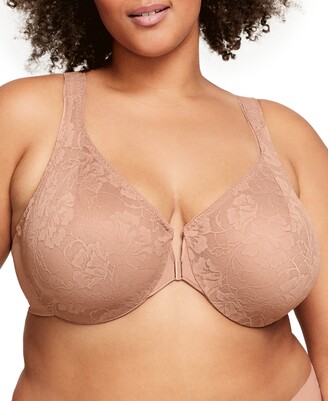 Glamorise Womens Magiclift Front-closure Support Wirefree Bra 1200 Blush :  Target