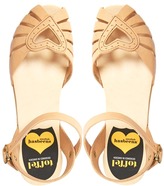 Thumbnail for your product : Swedish Hasbeens Nature Heart Medallion Low Heeled Sandals