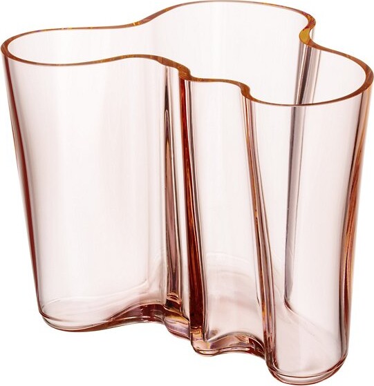 Iittala Aalto Vase in Pink, Size: 6.25"