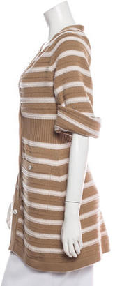 Chanel 2015 Stripe Cashmere Cardigan