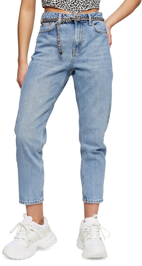 Topshop Bleach Mom Jeans - ShopStyle