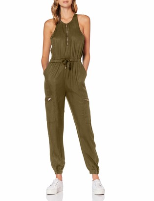 olive green pants romper