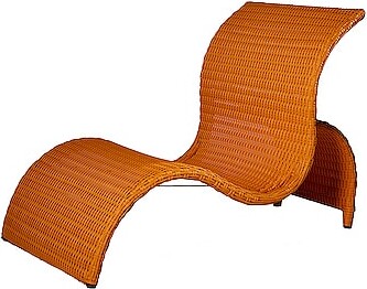 MAX ID NY for FWRD Small Sloth Chair in Orange