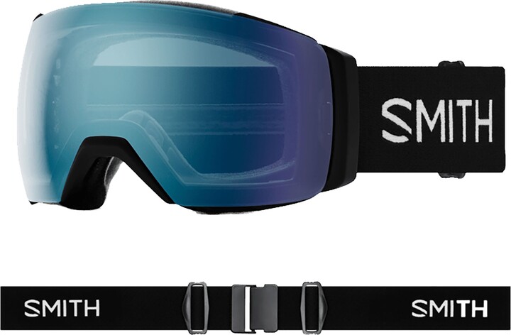 Smith Unisex I/O MAG XL Snow Goggles, Black Strap / ChromaPop Everyday Blue Mirror/ChromaPop Storm Blue Sensor Mirror Lens