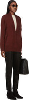 Thumbnail for your product : 3.1 Phillip Lim Burnt Red Alpaca Wool Zip-Up Cardigan