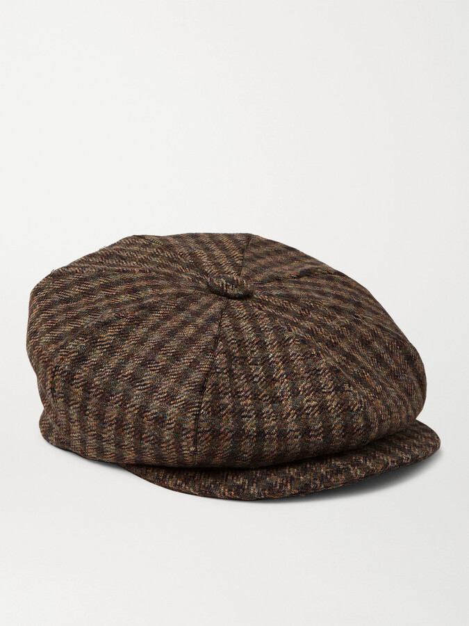 Kingsman + Lock & Co Hatters Checked Wool-Tweed Flat Cap - ShopStyle Hats